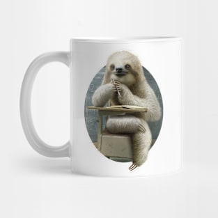 Sloth in Classroom Mug